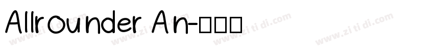 Allrounder An字体转换